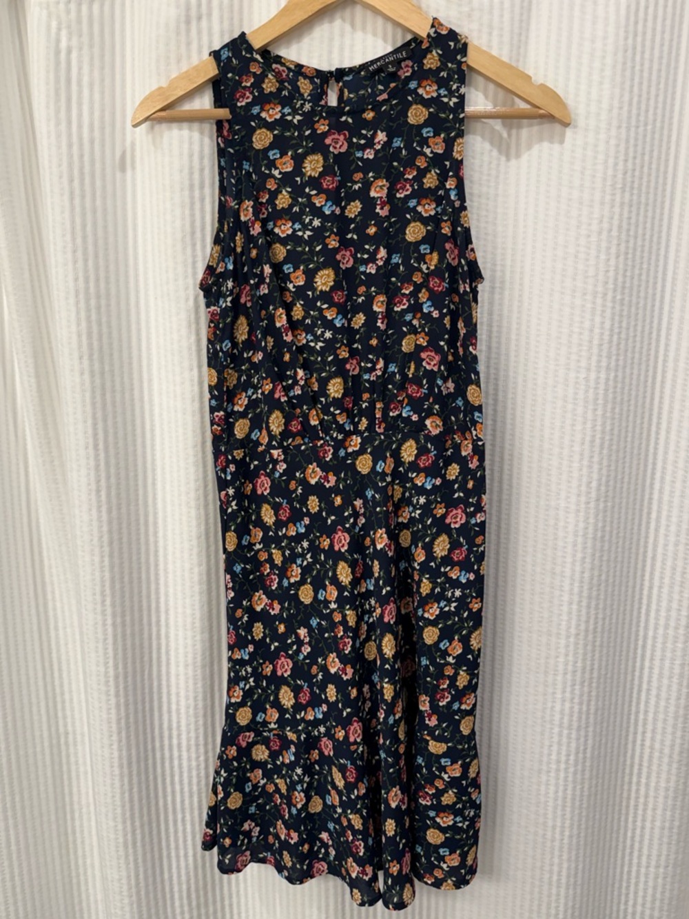 J. Crew Mercantile Navy Floral Dress - size 2